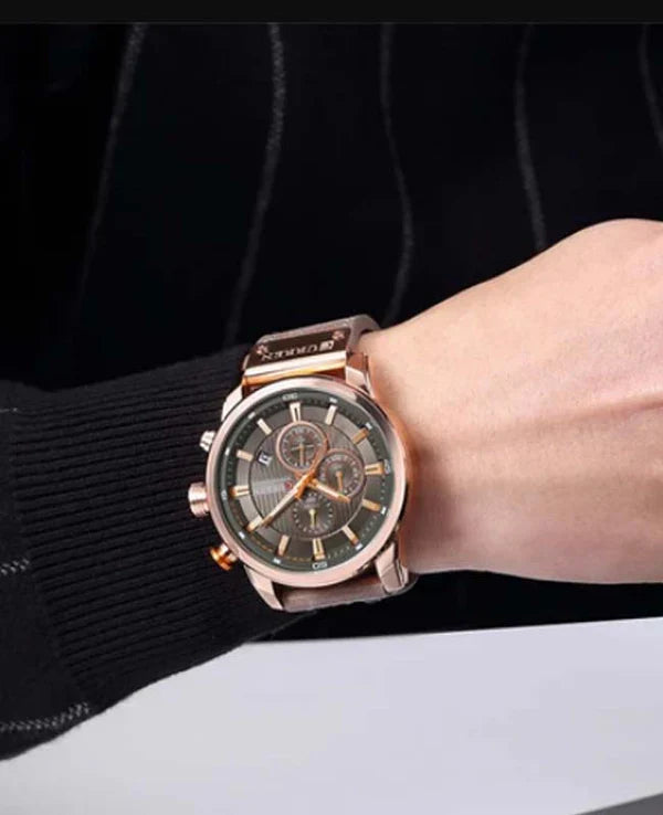 CURREN 8291 Men's Leather Straps Watch
