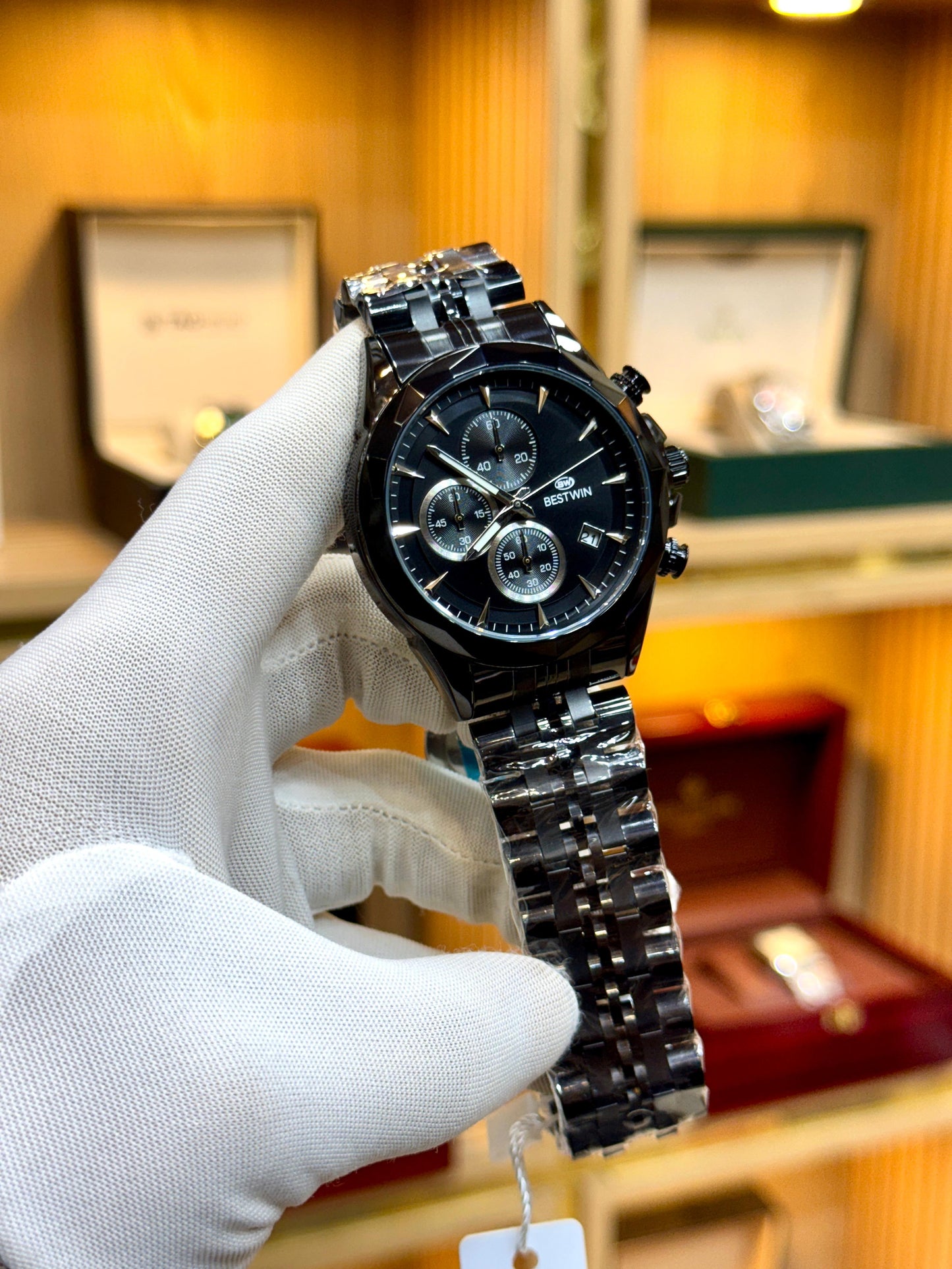 BESTWIN EWS123 – Men’s Chronograph Stainless Steel Watch