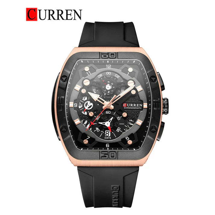 CURREN Original – Men's Wrist Watch with Rubber Strap