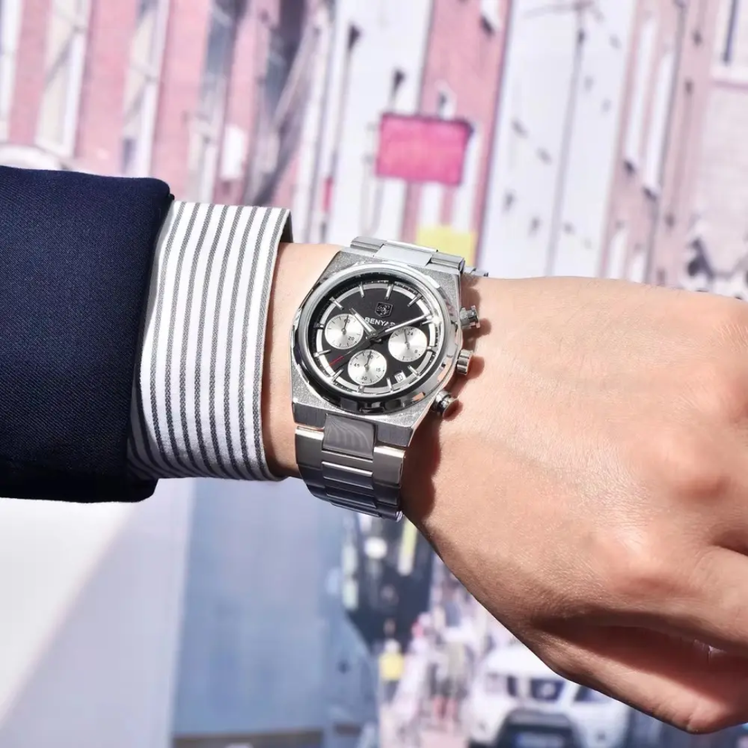 BENYAR BY-5204 Men’s Chronograph Watch – Luxury, Waterproof, Quartz