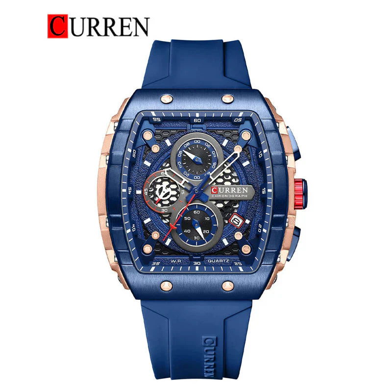 CURREN 8442 – Original Men's Rubber Strap Watch