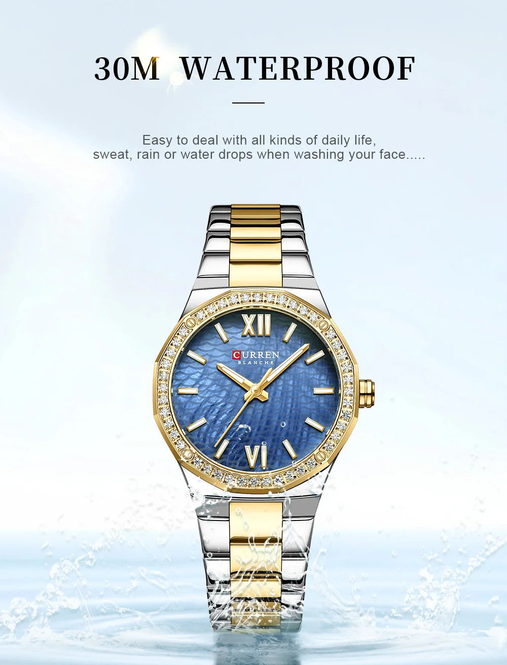 CURREN 9103 Women's Stainless Steel Watch