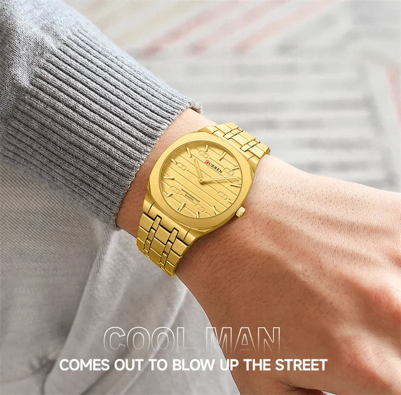 CURREN 8444 Men's Stainless Steel Watch