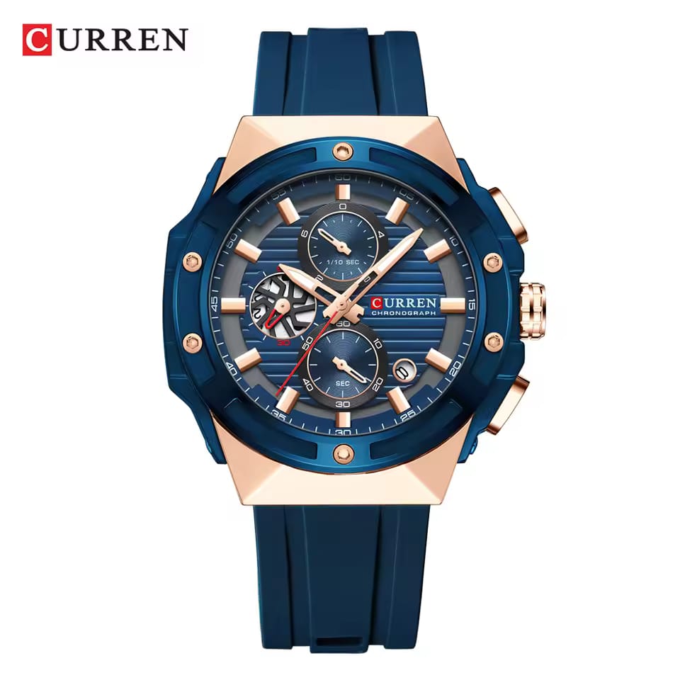 CURREN 8462 – Original Men's Watch with Rubber Strap