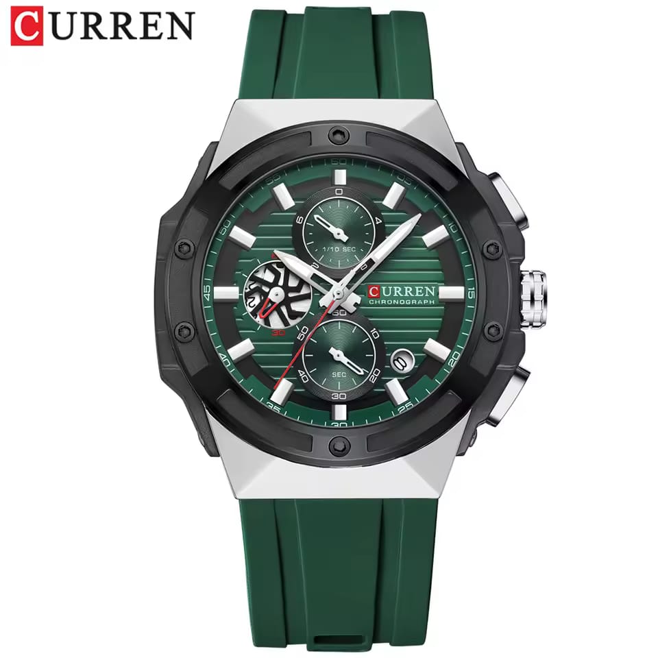 CURREN 8462 – Original Men's Watch with Rubber Strap