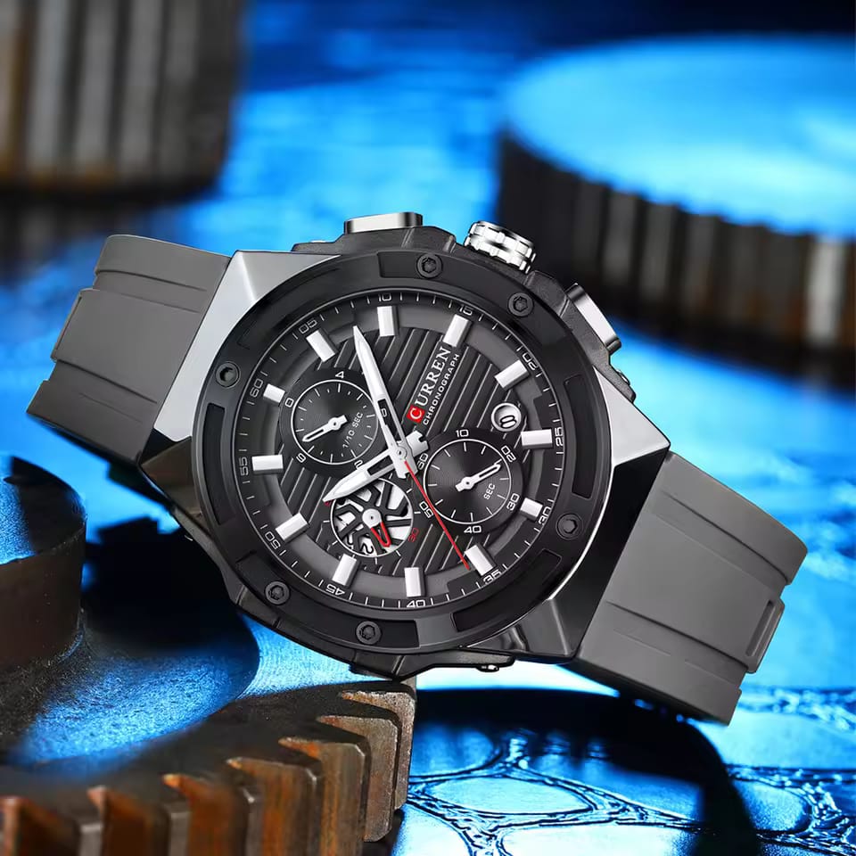 CURREN 8462 – Original Men's Watch with Rubber Strap