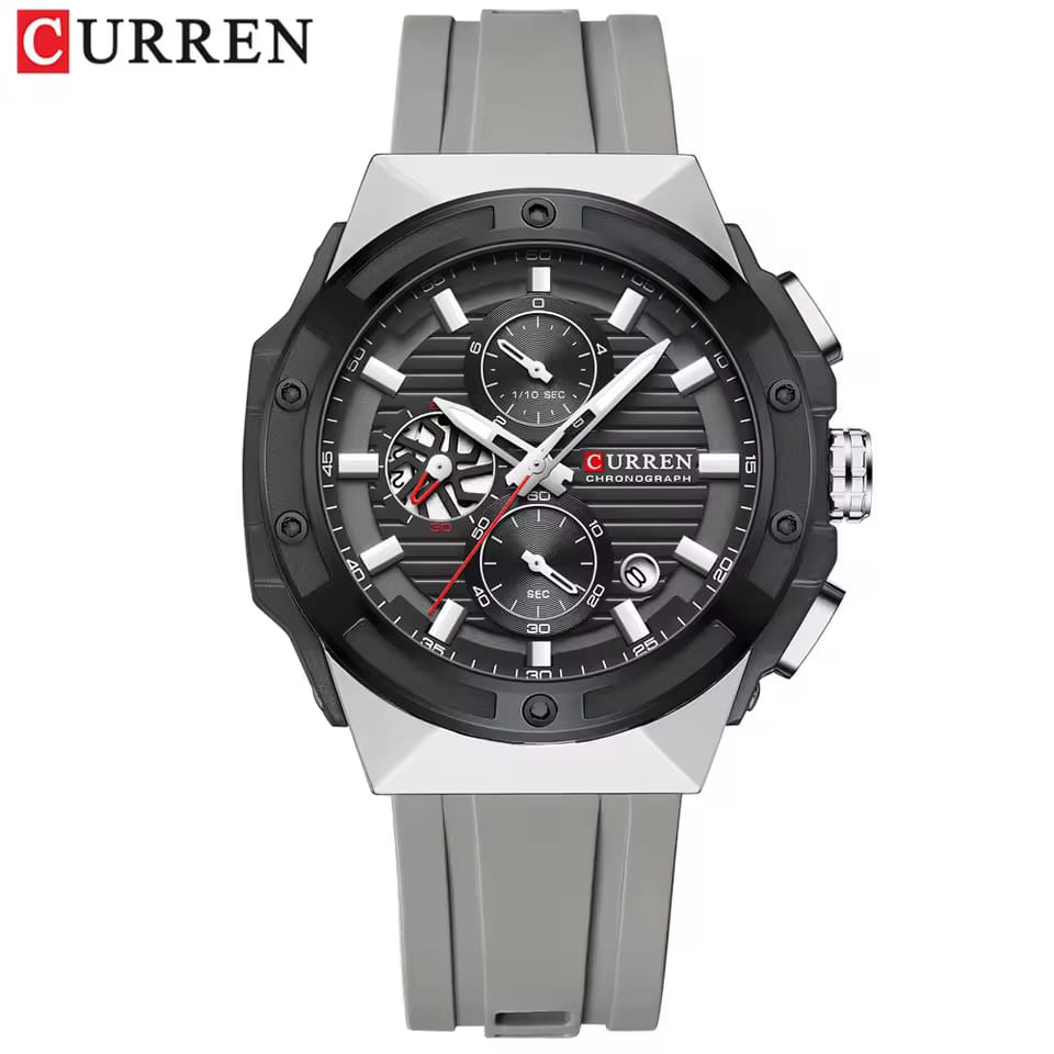 CURREN 8462 – Original Men's Watch with Rubber Strap