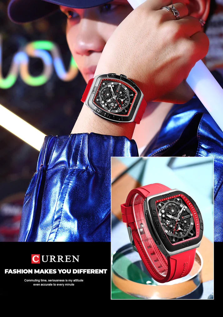 CURREN Original – Men's Wrist Watch with Rubber Strap