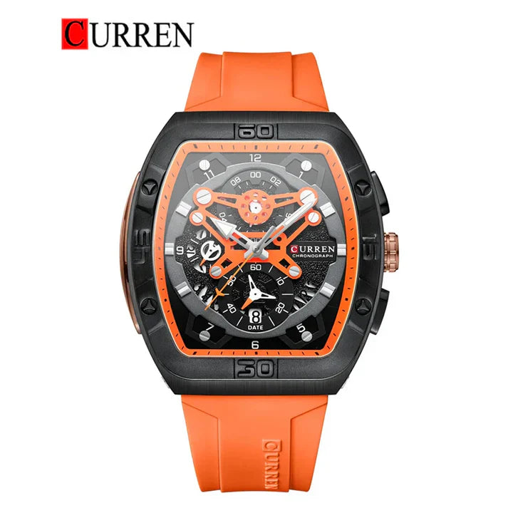 CURREN Original – Men's Wrist Watch with Rubber Strap