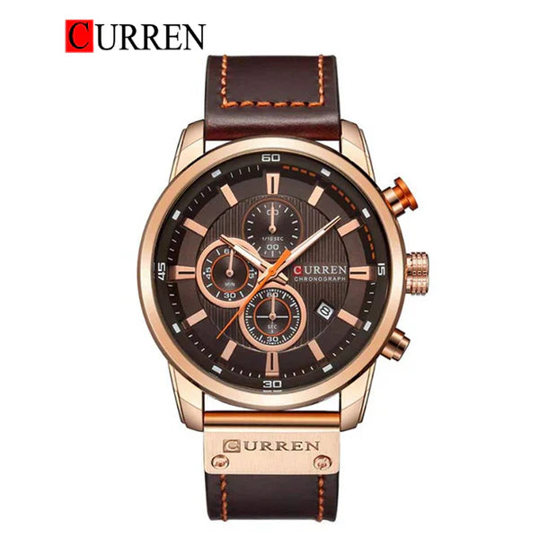 CURREN 8291 Men's Leather Straps Watch
