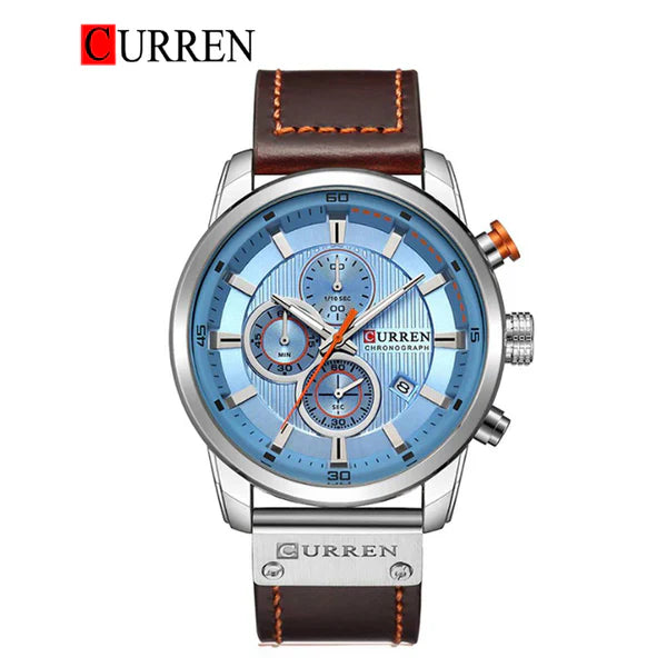 CURREN 8291 Men's Leather Straps Watch