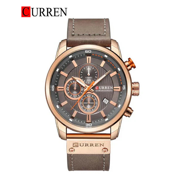 CURREN 8291 Men's Leather Straps Watch