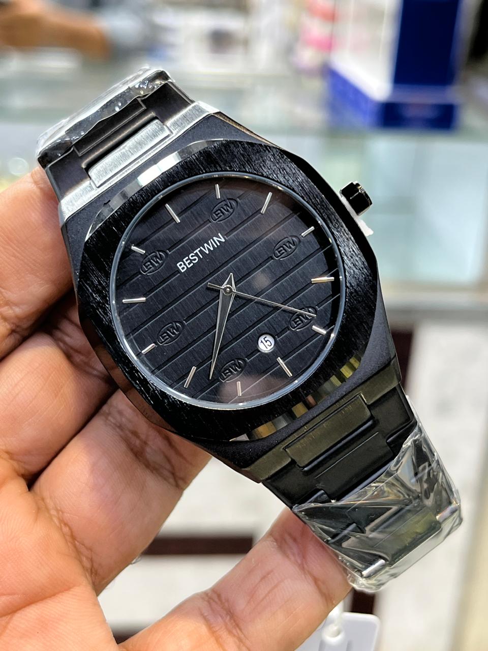 BESTWIN Men’s Chain Stainless Steel Watch