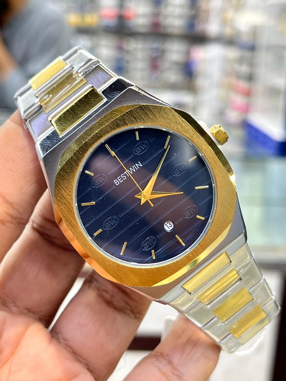 BESTWIN Men’s Chain Stainless Steel Watch