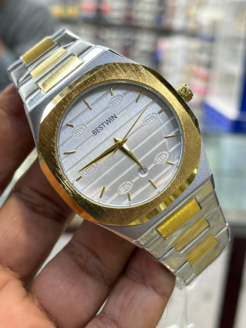 BESTWIN Men’s Chain Stainless Steel Watch