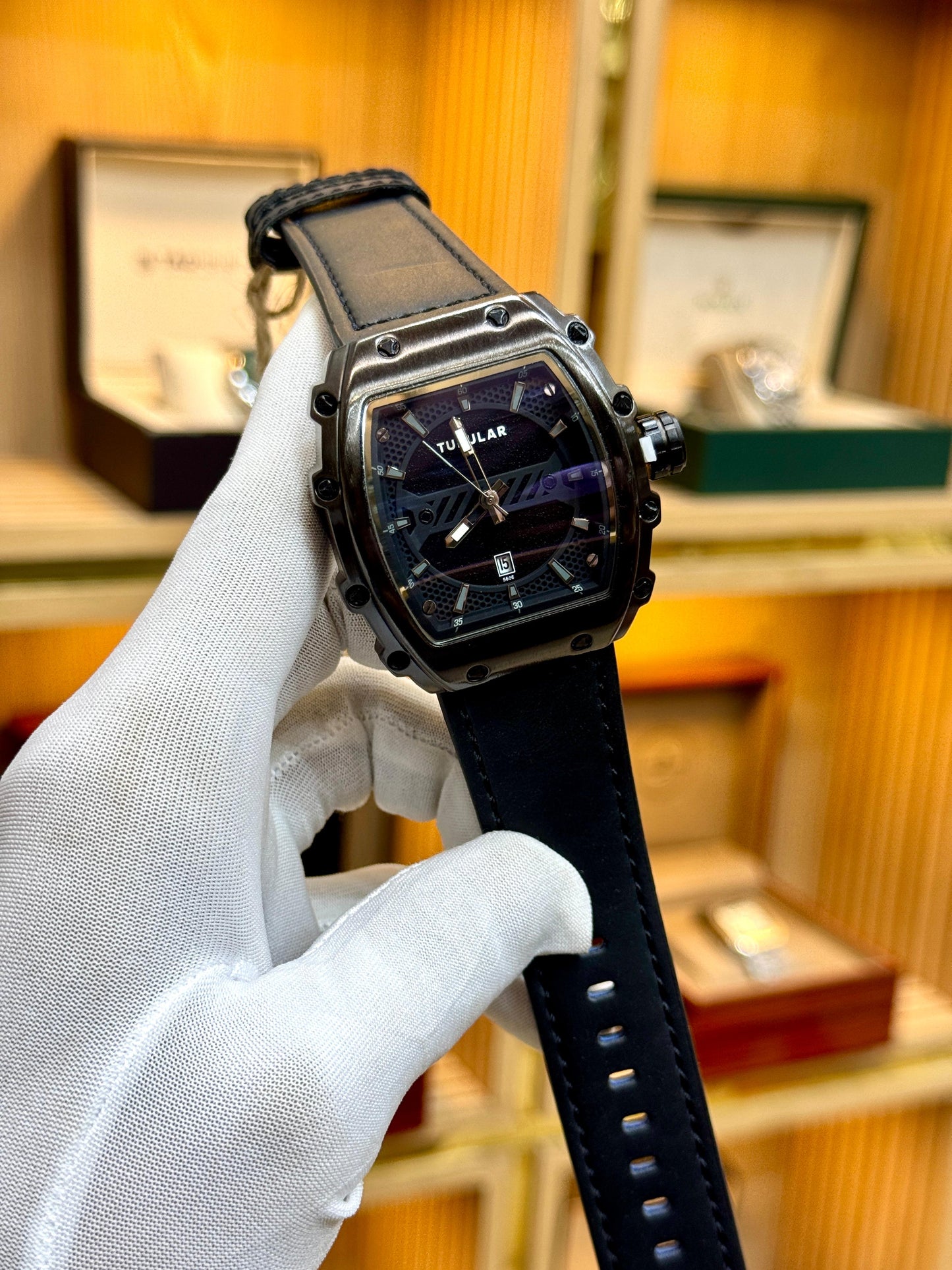 TUBULAR Original Leather Strap Watch | EWS116