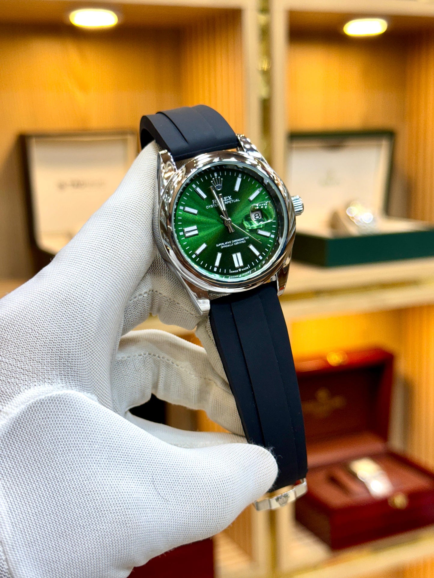 ROLEX | Silicon Strap Watch with Unique Design | EWS124