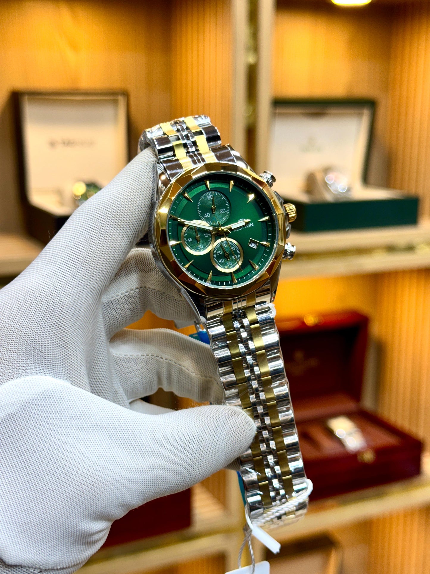 BESTWIN EWS123 – Men’s Chronograph Stainless Steel Watch