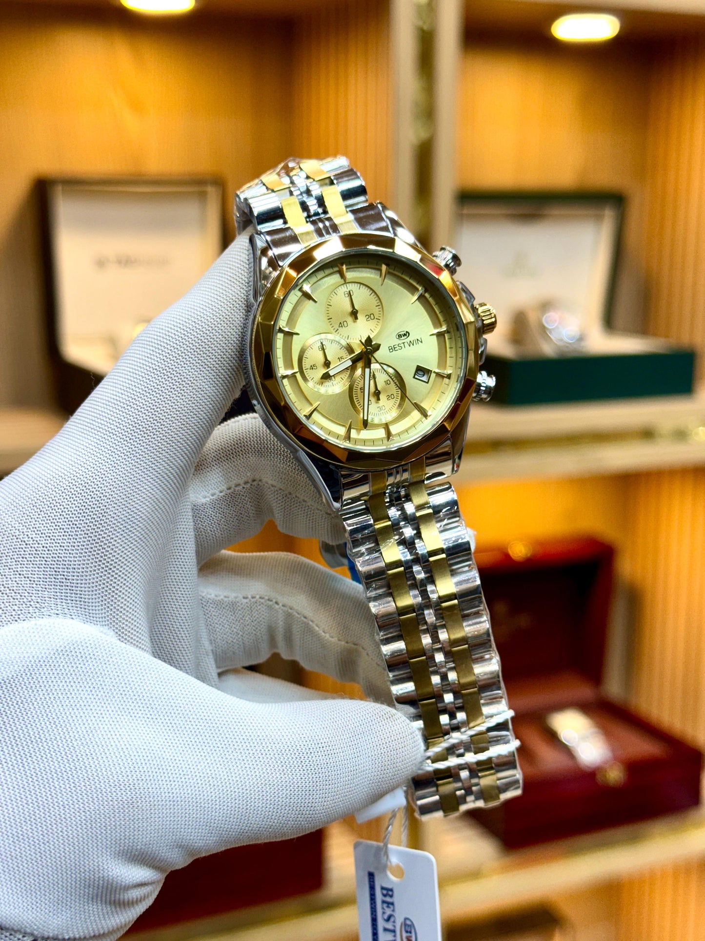 BESTWIN EWS123 – Men’s Chronograph Stainless Steel Watch