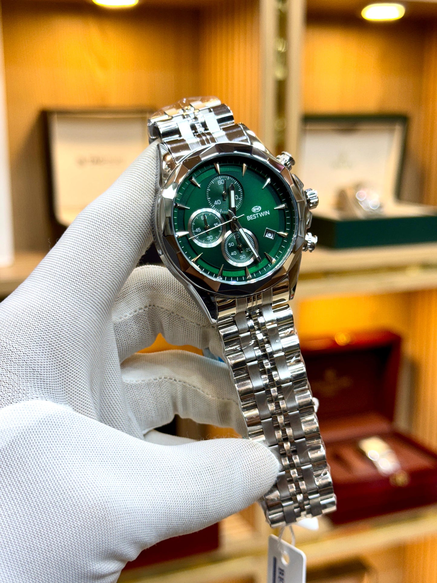 BESTWIN EWS123 – Men’s Chronograph Stainless Steel Watch