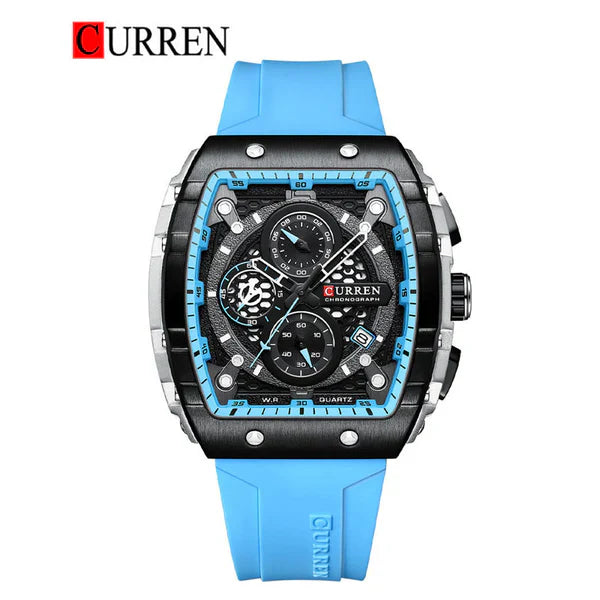 CURREN 8442 – Original Men's Rubber Strap Watch