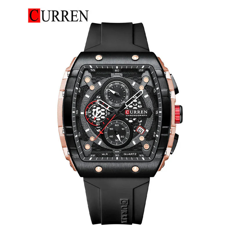 CURREN 8442 – Original Men's Rubber Strap Watch