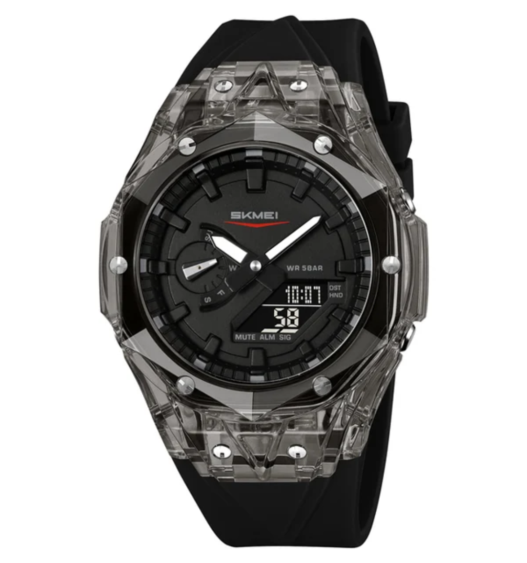 SKMEI 2411 – Waterproof 50M Digital Men’s Sport Watch with Multi-Timezone