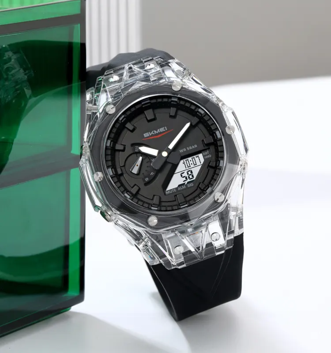 SKMEI 2411 – Waterproof 50M Digital Men’s Sport Watch with Multi-Timezone