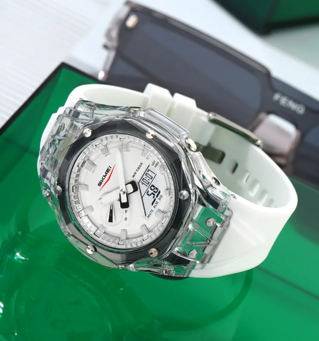 SKMEI 2411 – Waterproof 50M Digital Men’s Sport Watch with Multi-Timezone