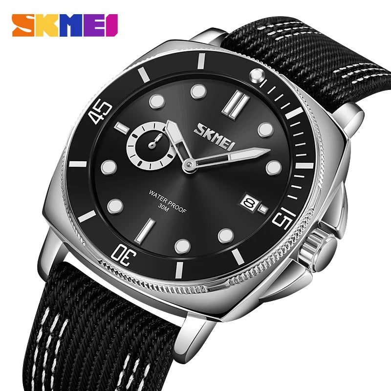 SKMEI 9328 – Nylon Cloth 30M Waterproof Wrist Watch for Men