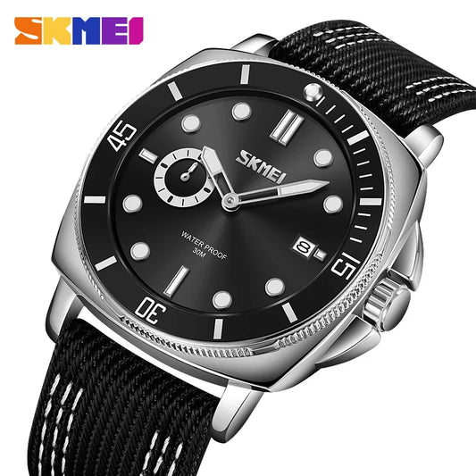 SKMEI 9328 – Nylon Cloth 30M Waterproof Wrist Watch for Men