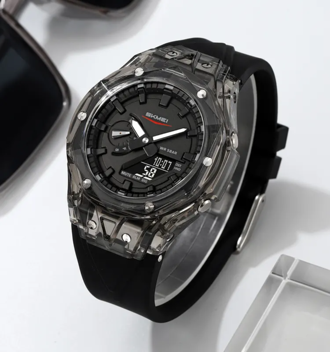 SKMEI 2411 – Waterproof 50M Digital Men’s Sport Watch with Multi-Timezone