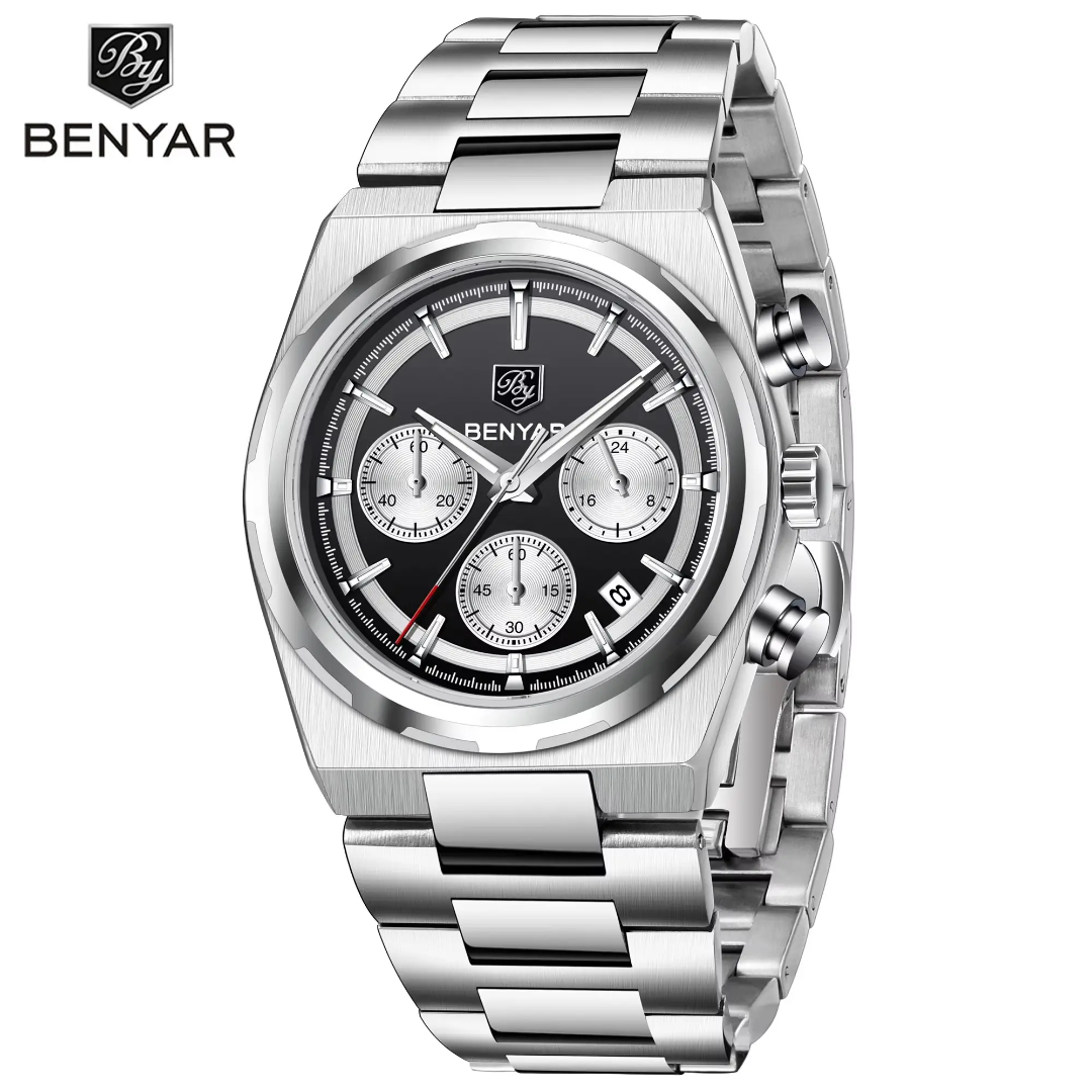 BENYAR BY-5204 Men’s Chronograph Watch – Luxury, Waterproof, Quartz