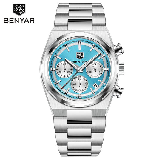 BENYAR BY-5204 Men’s Chronograph Watch – Luxury, Waterproof, Quartz