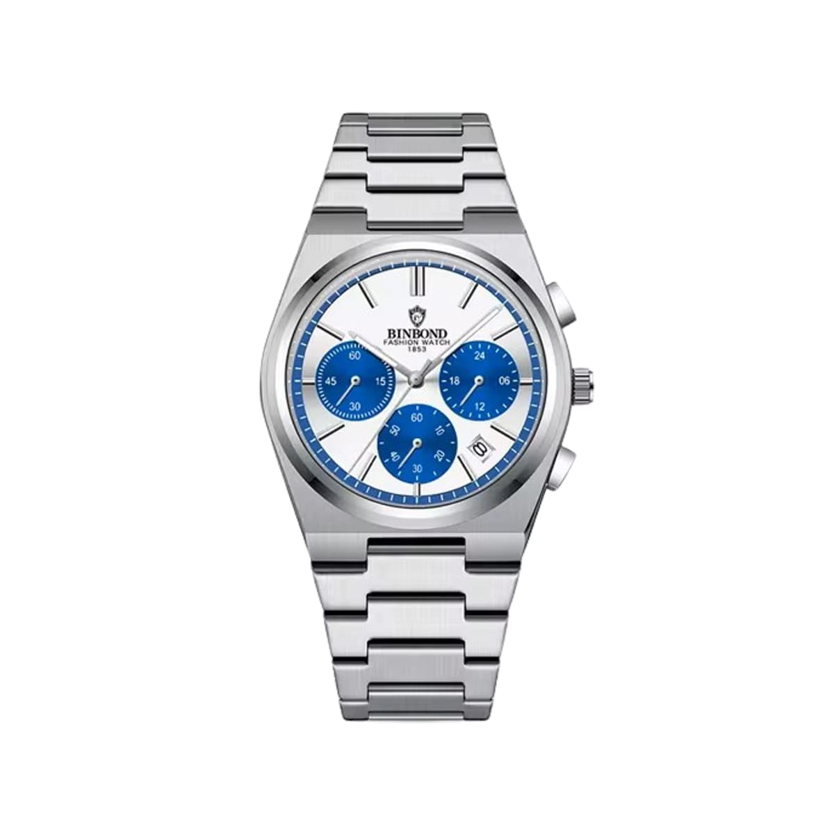 BINBOND Men’s Chronograph Watch – Luxury Stainless Steel