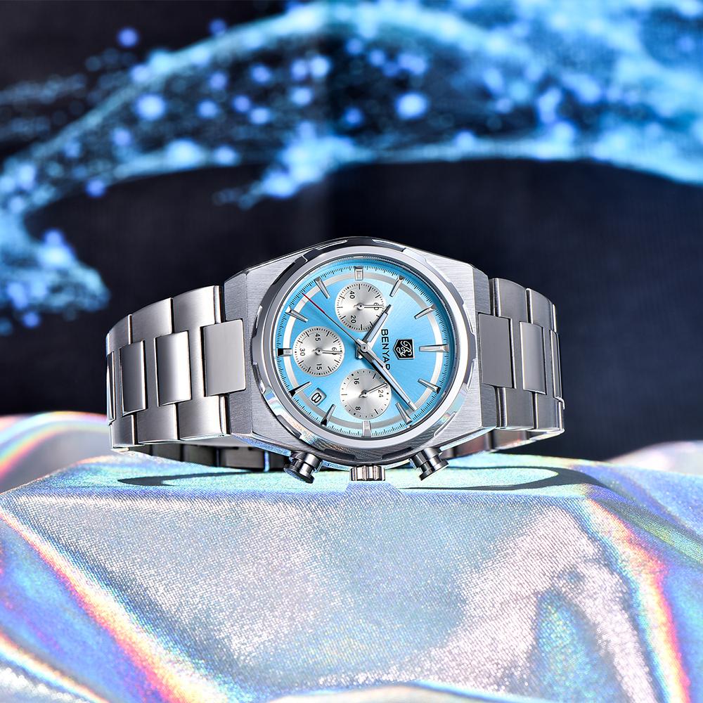 BENYAR BY-5204 Men’s Chronograph Watch – Luxury, Waterproof, Quartz