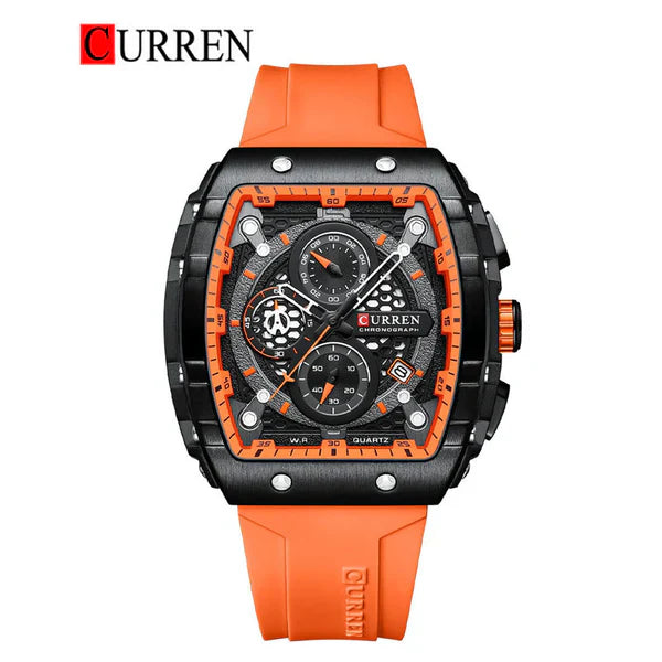 CURREN 8442 – Original Men's Rubber Strap Watch