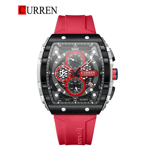 CURREN 8442 – Original Men's Rubber Strap Watch